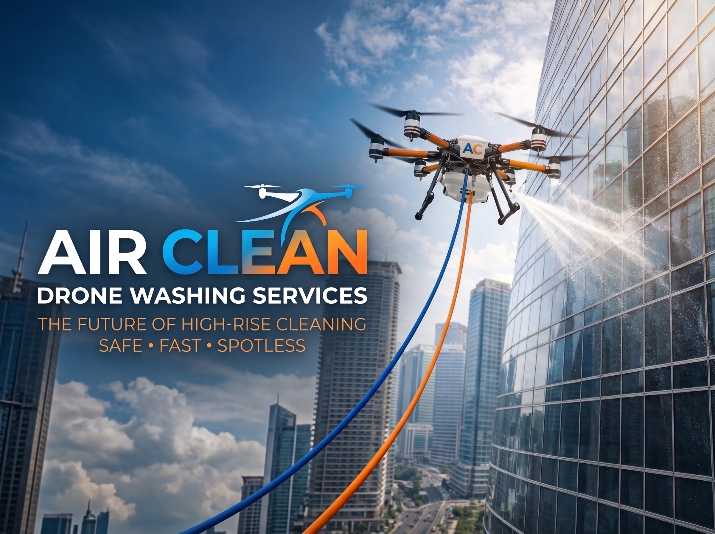 Air Clean drone washing services